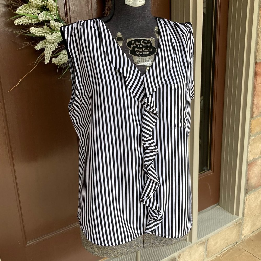 Calvin Klein Sleeveless Blouse Sz Large